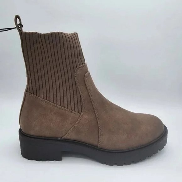 Dolce Vita Women's Orelia Stretch Knit Booties - Various Sizes - Mushroom - NIB - Picture 6 of 7